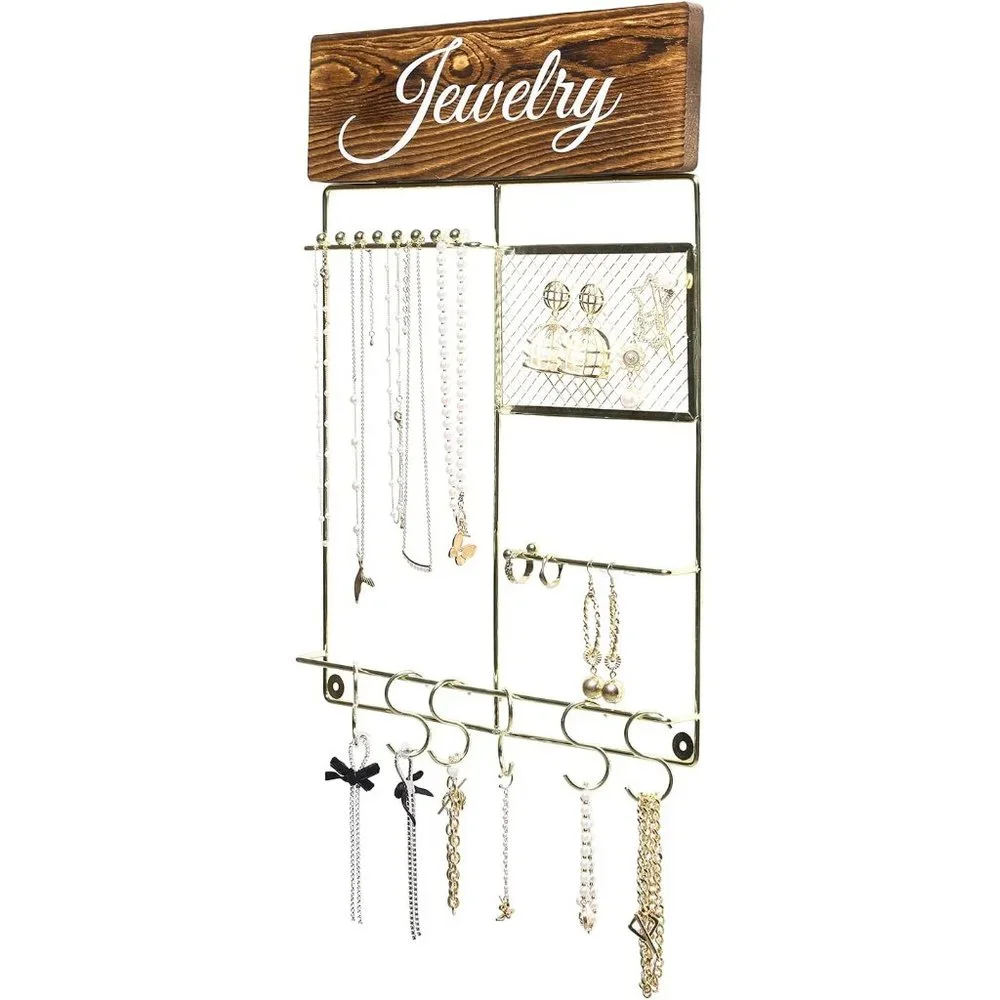 Deluxe Boho Farmhouse All-In-One Jewelry Organizer - Picture 3 of 9